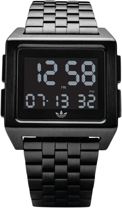 adidas herren digital uhr mit edelstahl armband z01-001-00|Adidas Herren Digital Uhr mit Edelstahl Armband Z01.